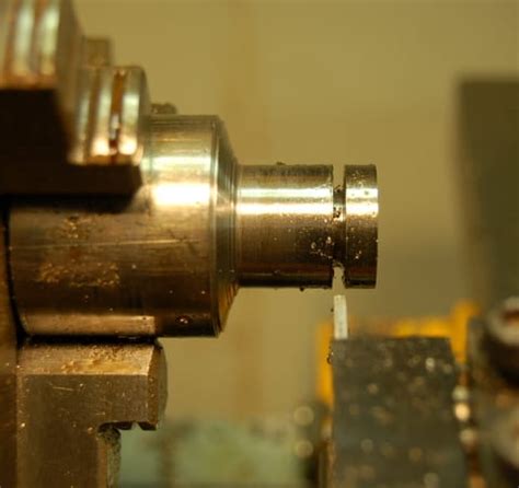 parting off on a lathe